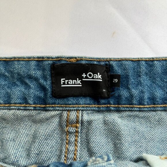 NWT FRANK & OAK DISTRESSED DENIM MINI SKIRT - 29 - Picture 3 of 9
